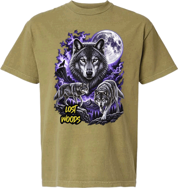 lost woods music festival wolf t shirt